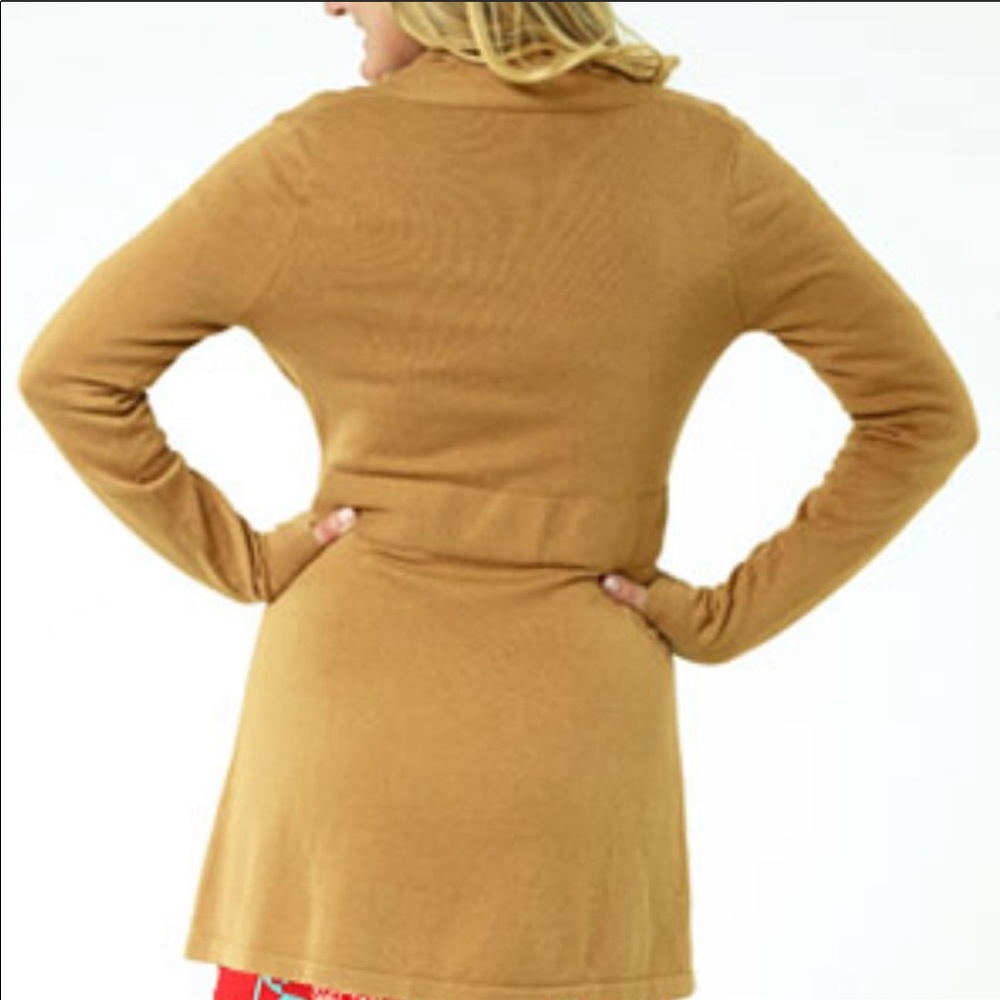 Boutique-Tracy Negoshian Courtney cardigan camel - Picture 2 of 4